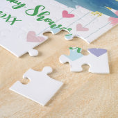 Alligator Pastel Regenboog Kleurrijk Baby shower Legpuzzel (Zijkant)