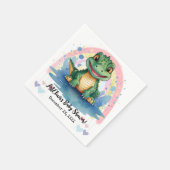 Alligator Pastel Regenboog Kleurrijk Servet (Hoek)