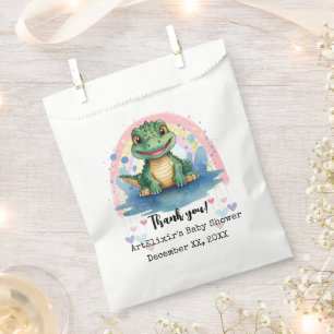 Alligator Pastel Regenboog Kleurrijke Baby Deken Bedankzakje