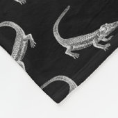 Alligator Pattern  Art Alligators Design Fleece Deken (Hoek)