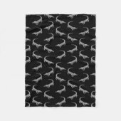 Alligator Pattern  Art Alligators Design Fleece Deken (Voorkant)
