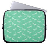 Alligator Pattern  Art Alligators Design Laptop Sleeve (Voorkant)