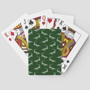 Alligator Pattern Art Alligators Design Pokerkaarten