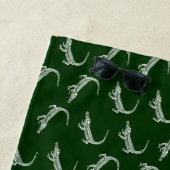 Alligator Pattern Art Alligators Design Strandlaken (In situ)