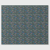 Alligator Pattern Cadeaupapier (Vlak)