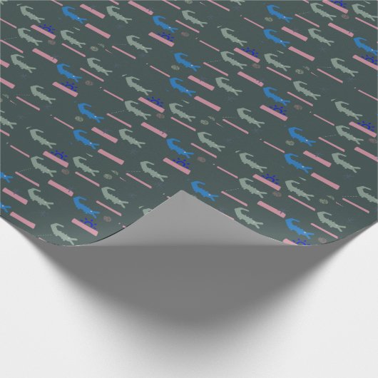 Alligator Pattern Cadeaupapier (Hoek)