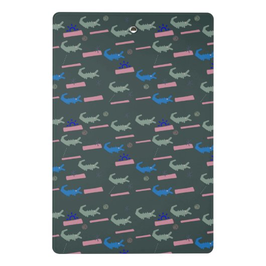 Alligator Pattern Mini Klembord (Achterkant)