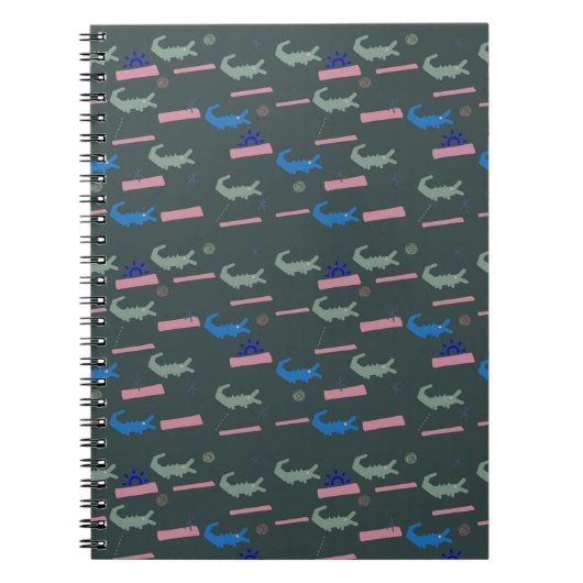 Alligator Pattern Notitieboek (Voorkant)
