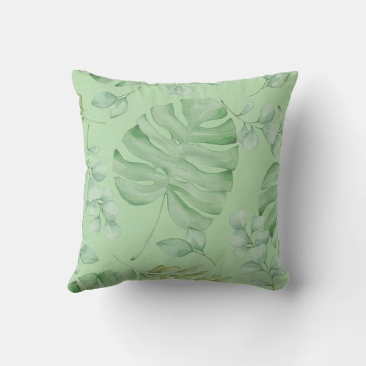 Alligator Pillow – Jungle Letter A – Custom Name Kussen (Achterkant)