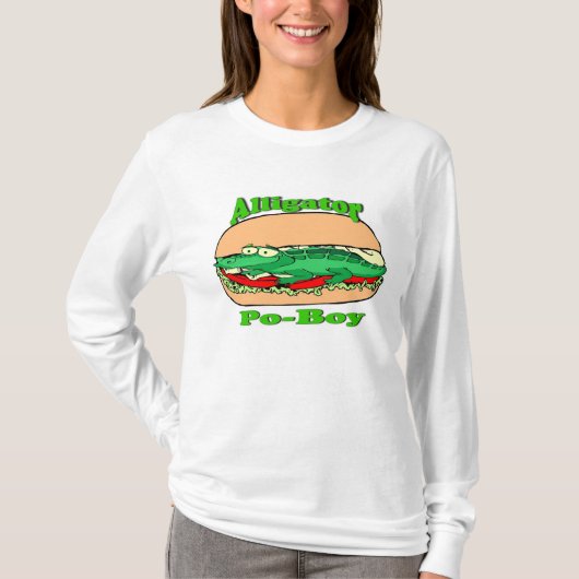 Alligator Po-Boy, Sandwich T-shirt (Voorkant)