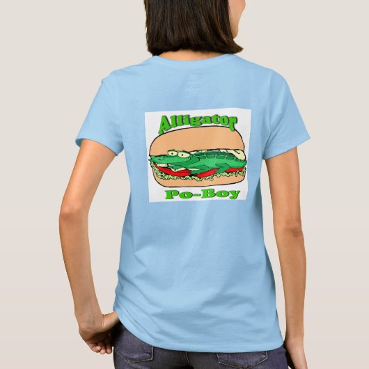 Alligator Po-Boy, Sandwich T-shirt (Achterkant)