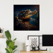 Alligator Poster (Thuiskantoor)