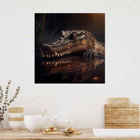 Alligator Poster (Keuken)