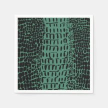 Alligator Print Paper Cocktail servetten