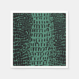 Alligator Print Paper Cocktail servetten