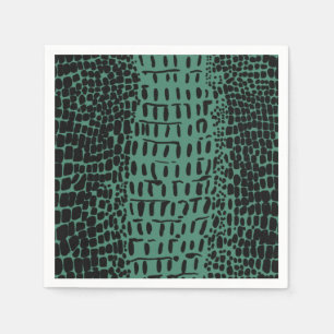 Alligator Print Paper Cocktail servetten