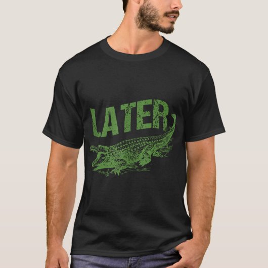 Alligator Pun Later Gator Tanktop (Voorkant)