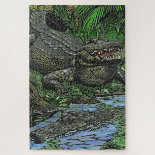 Alligator Puzzle Legpuzzel