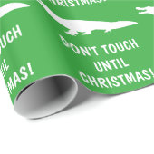 Alligator: Raak niet aan tot Kerstmis! Cadeaupapier (Rol Hoek)