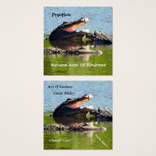 Alligator Random Acts of Kindness Kaart (Voorkant /achterkant)