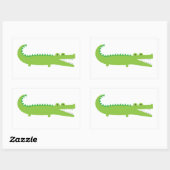 Alligator Rechthoekige Sticker (Vel)