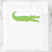 Alligator Rechthoekige Sticker (Tas)