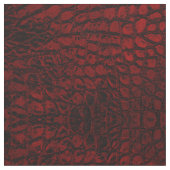 Alligator Red Faux Leather Stof (Close Up)