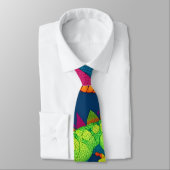 Alligator regenboog kleurrijk gepersonaliseerd pat stropdas (Gebonden)