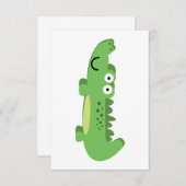 Alligator Reptile Bedankkaart (Voorkant / Achterkant)