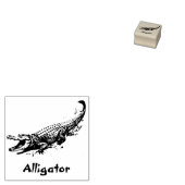 ALLIGATOR REPTILE RUBBER STAMP RUBBERSTEMPEL (Gestempeld)