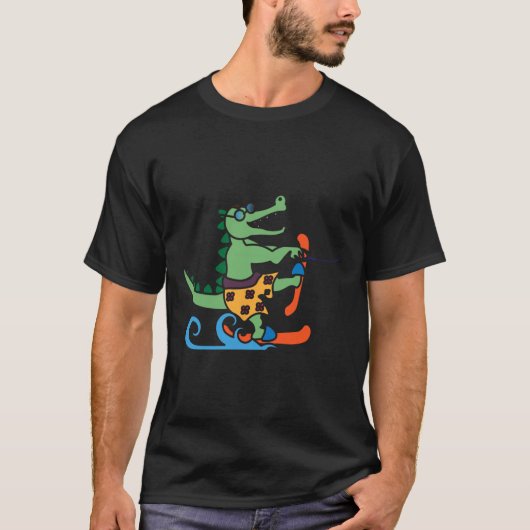 Alligator Reptile water Ski T-shirt (Voorkant)