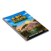 Alligator, Retro 8-Bit Pixelkunst Notitieboek (Rechterzijde)