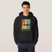 Alligator  Retro Poster Dier Hoodie (Voorkant volledig)