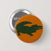 Alligator Ronde Button 5,7 Cm (Voorkant /achterkant)