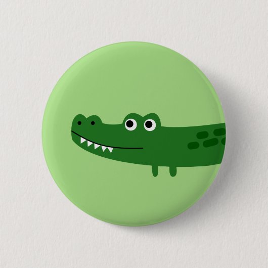Alligator Ronde Button 5,7 Cm (Voorkant)
