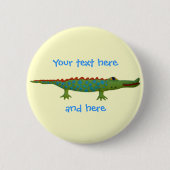 Alligator Ronde Button 5,7 Cm (Voorkant)