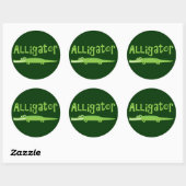 Alligator Ronde Sticker (Vel)