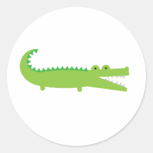 Alligator Ronde Sticker