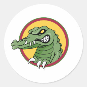 Alligator Ronde Sticker