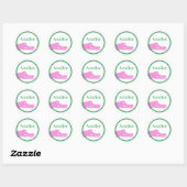 Alligator (roze) aangepaste Sticker (Vel)