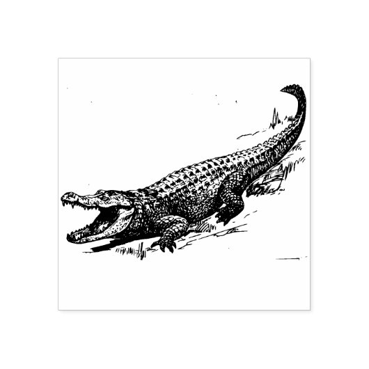 Alligator Rubber Stempel (Afrduk)