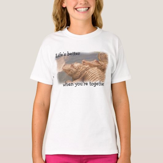 Alligator schattige meisjes shirt (Voorkant)