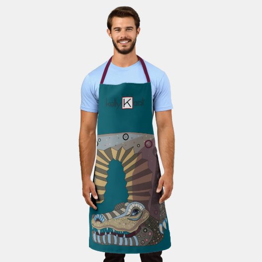 Alligator schort (Gedragen)