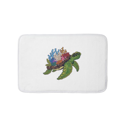 Alligator Snapping Rode-Eared Slider Tortoise Badmat (Voorkant)