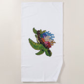 Alligator Snapping Rode-Eared Slider Tortoise Strandlaken (Voorkant)