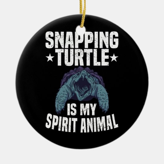 Alligator Snapping Turtle Dad Pet Turtle Keramisch Ornament (Voorkant)