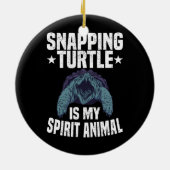 Alligator Snapping Turtle Dad Pet Turtle Keramisch Ornament (Achterkant)