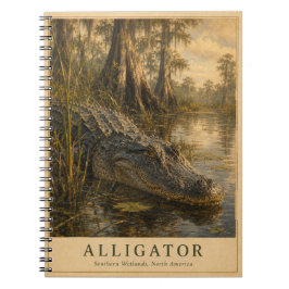 Alligator Southern Wetlands VINTAGE Notitieboek