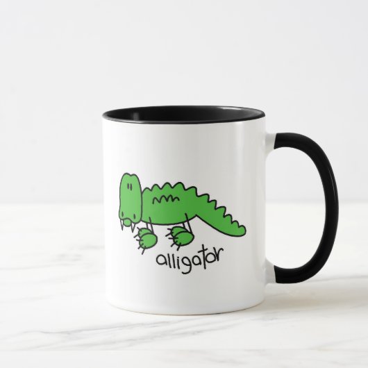 Alligator Stick Figure Mok (Rechts)