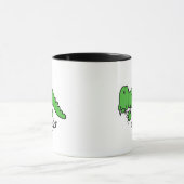 Alligator Stick Figure Mok (Midden)